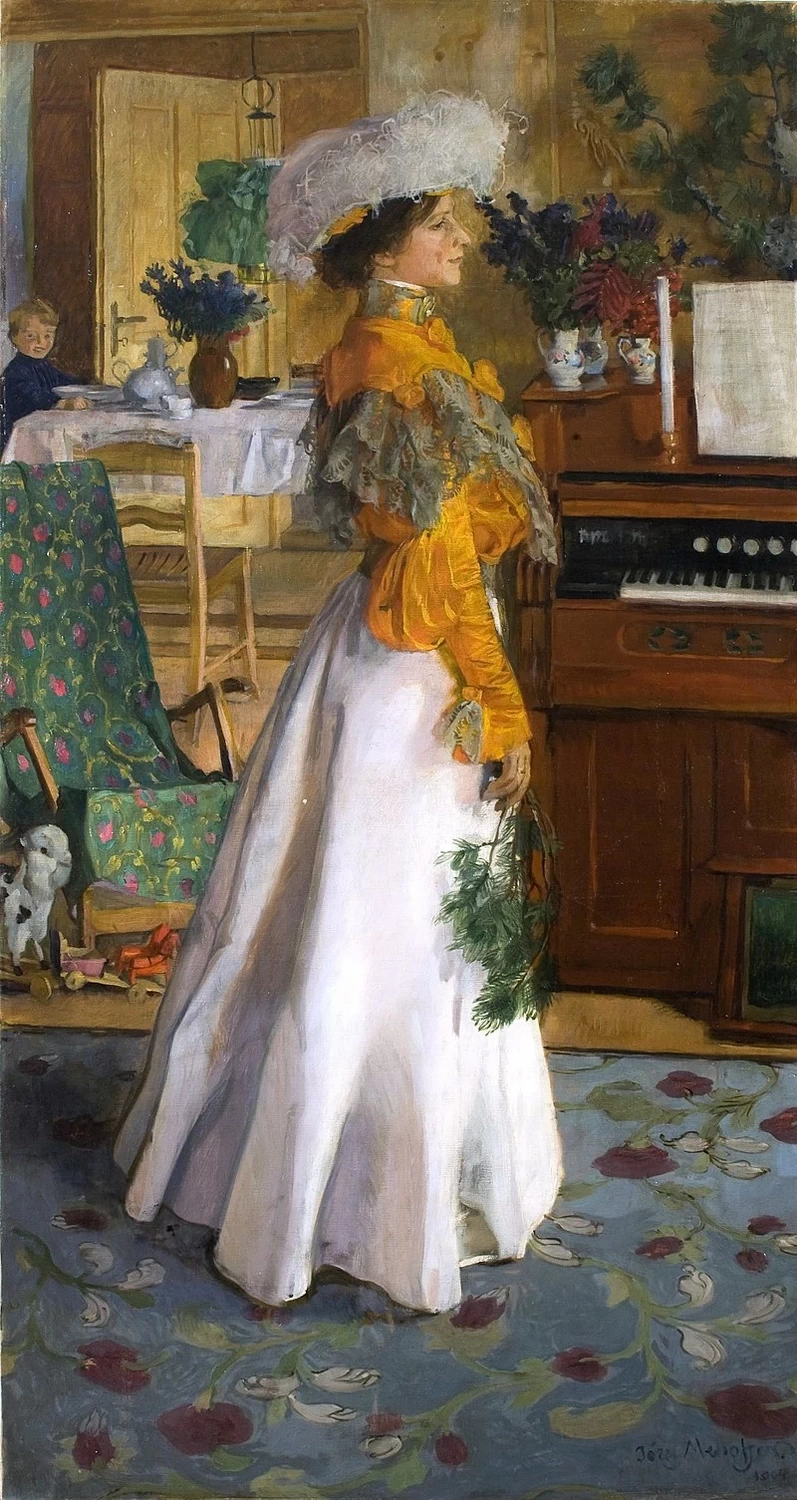 Ritratto della moglie in salotto - National Museum in Kraków